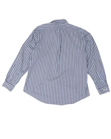 CAMISA POLO RALPH LAUREN HOMBRE BLANCO RAYAS AZUL MARINO Y BURDEOS