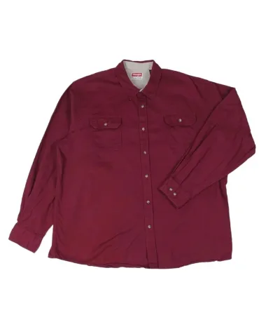 CAMISA WRANGLER HOMBRE BURDEOS