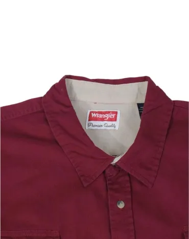 CAMISA WRANGLER HOMBRE BURDEOS
