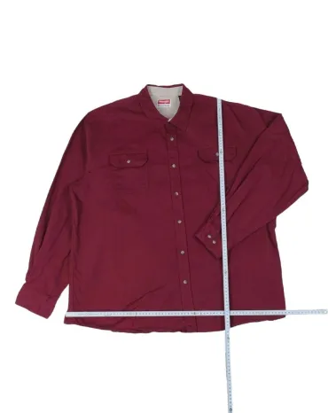 CAMISA WRANGLER HOMBRE BURDEOS