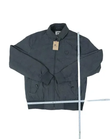 CAZADORA SCHOTT HOMBRE GRIS