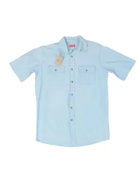 CAMISA VAQUERA MANGA CORTA WRANGLER HOMBRE AZUL CLARO