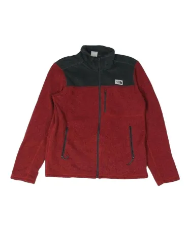 FORRO POLAR THE NORTH FACE HOMBRE ROJO BURDEOS Y GRIS ANTRACITA