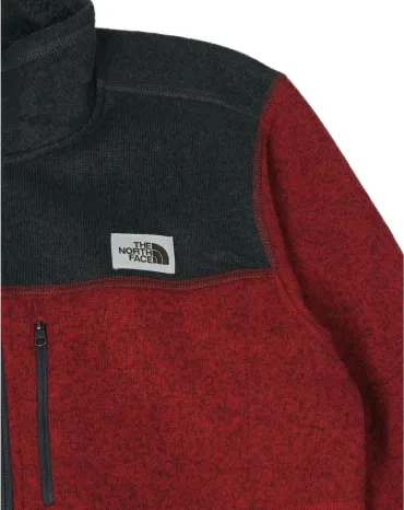 FORRO POLAR THE NORTH FACE HOMBRE ROJO BURDEOS Y GRIS ANTRACITA