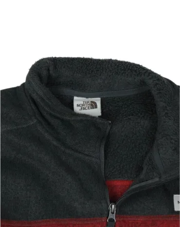 FORRO POLAR THE NORTH FACE HOMBRE ROJO BURDEOS Y GRIS ANTRACITA