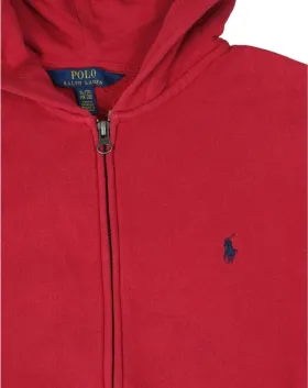 SUDADERA CON CREMALLERA POLO RALPH LAUREN HOMBRE ROJO