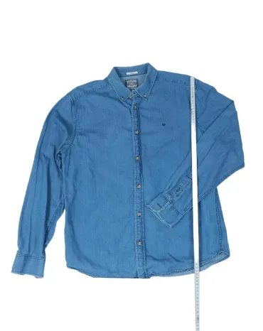 CAMISA VAQUERA WRANGLER HOMBRE AZUL DENIM