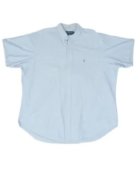 CAMISA RALPH LAUREN HOMBRE AZUL CELESTE RAYAS BLANCAS