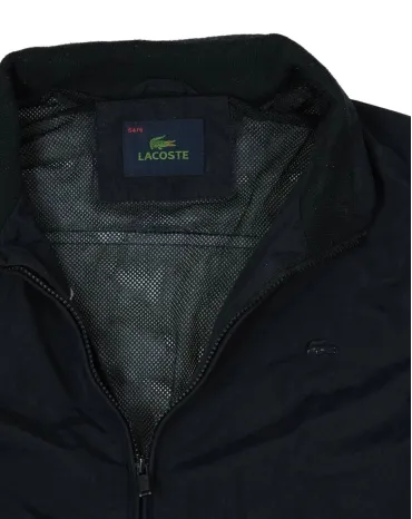 CAZADORA BOMBER LACOSTE HOMBRE NEGRO