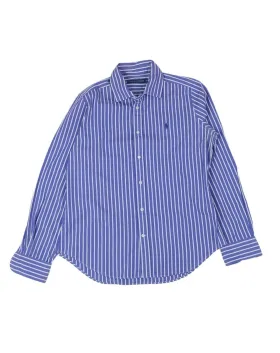 CAMISA RALPH LAUREN HOMBRE MORADO RAYAS BLANCAS