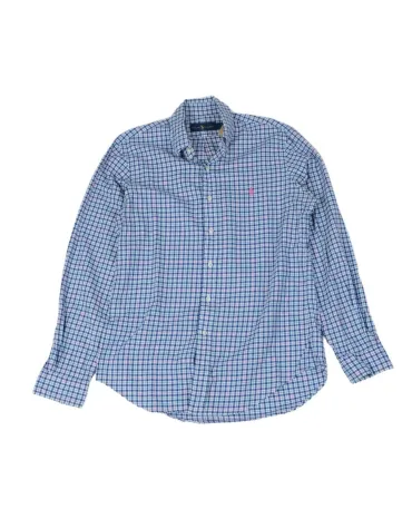 CAMISA RALPH LAUREN HOMBRE AZUL Y ROSA
