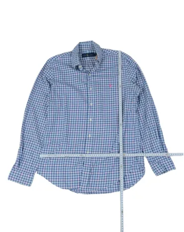 CAMISA RALPH LAUREN HOMBRE AZUL Y ROSA
