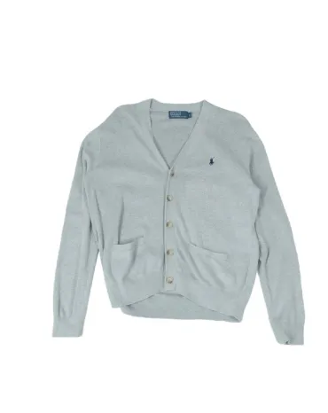 CÁRDIGAN RALPH LAUREN HOMBRE GRIS CLARO