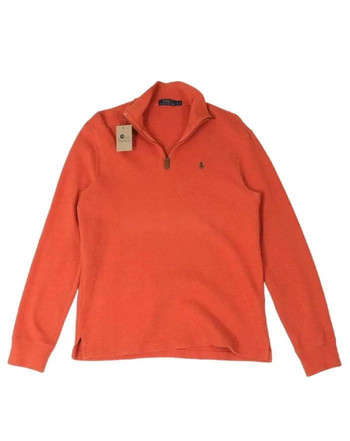 JERSEY CUELLO ALTO CON CREMALLERA POLO RALPH LAUREN HOMBRE NARANJA