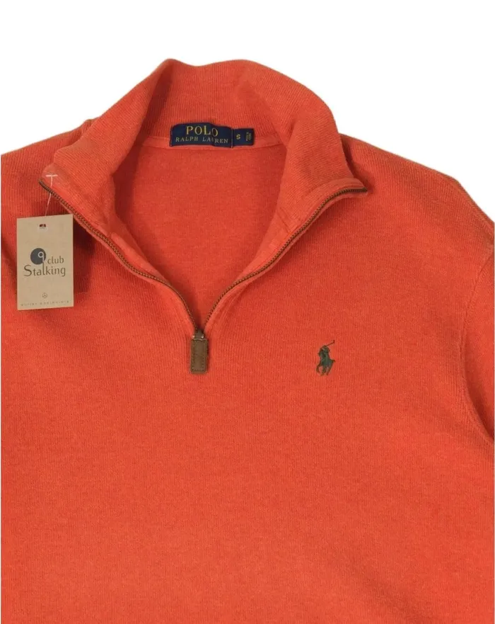 JERSEY CUELLO ALTO CON CREMALLERA POLO RALPH LAUREN HOMBRE NARANJA