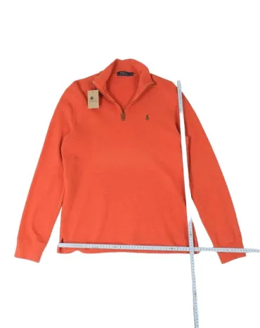 JERSEY CUELLO ALTO CON CREMALLERA POLO RALPH LAUREN HOMBRE NARANJA
