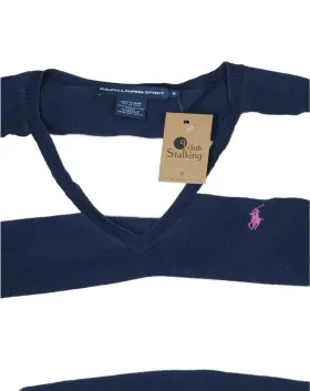 JERSEY RALPH LAUREN UNISEX AZUL MARINO Y BLANCO