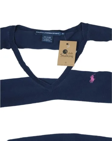 JERSEY RALPH LAUREN UNISEX AZUL MARINO Y BLANCO