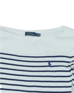 CAMISETA DE RAYAS POLO RALPH LAUREN MUJER BLANCO Y AZUL MARINO