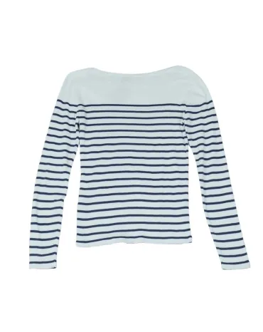CAMISETA DE RAYAS POLO RALPH LAUREN MUJER BLANCO Y AZUL MARINO