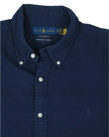 CAMISA MANGA CORTA RALPH LAUREN HOMBRE AZUL MARINO
