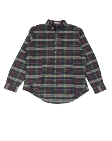 CAMISA RALPH LAUREN HOMBRE BURDEOS Y VERDE