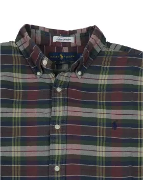 CAMISA RALPH LAUREN HOMBRE BURDEOS Y VERDE