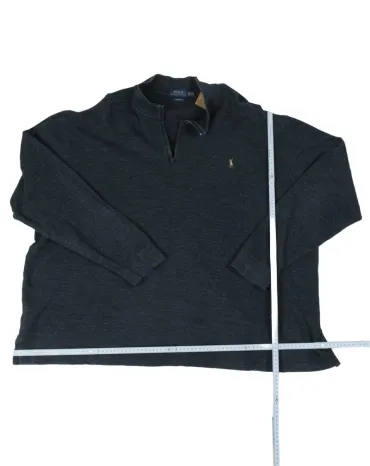 JERSEY CUELLO ALTO POLO RALPH LAUREN HOMBRE GRIS OSCURO