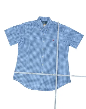 CAMISA POLO RALPH LAUREN HOMBRE AZUL Y BLANCO