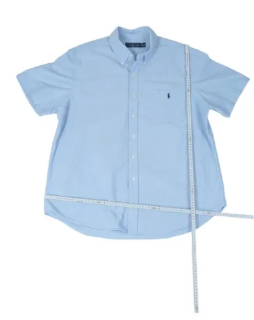 CAMISA OXFORD RALPH LAUREN HOMBRE AZUL CLARO
