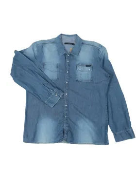 CAMISA CALVIN KLEIN VAQUERA AZUL DENIM