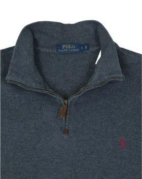 SUDADERA CUELLO CREMALLERA POLO RALPH LAUREN HOMBRE GRIS