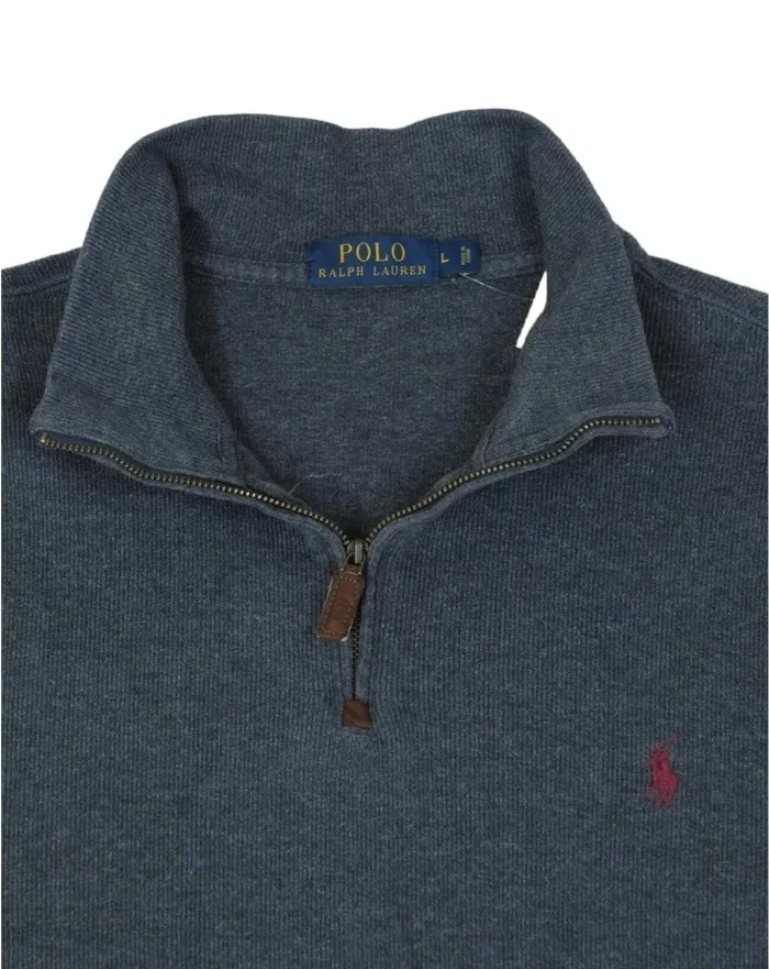 SUDADERA CUELLO CREMALLERA POLO RALPH LAUREN HOMBRE GRIS