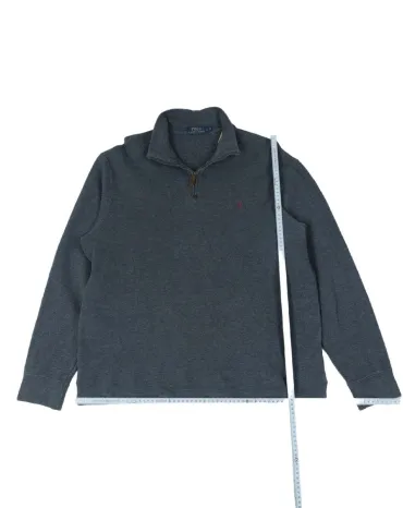 SUDADERA CUELLO CREMALLERA POLO RALPH LAUREN HOMBRE GRIS