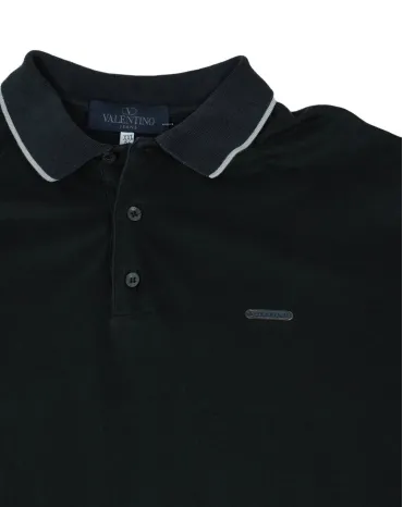 POLO VALENTINO HOMBRE NEGRO
