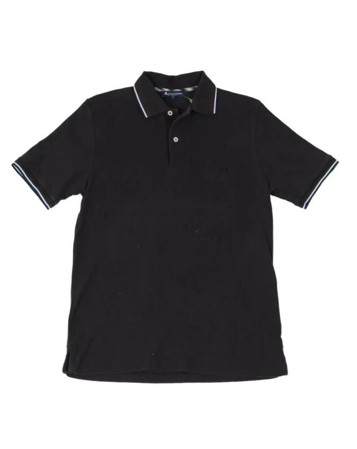 POLO AQUASCUTUM HOMBRE MARRÓN OSCURO