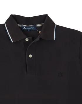 POLO AQUASCUTUM HOMBRE MARRÓN OSCURO