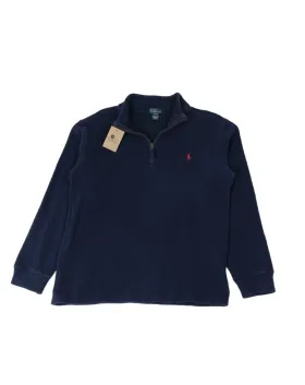 SUDADERA CUELLO ALTO CON CREMALLERA POLO RALPH LAUREN HOMBRE AZUL MARINO