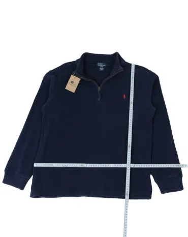 SUDADERA CUELLO ALTO CON CREMALLERA POLO RALPH LAUREN HOMBRE AZUL MARINO