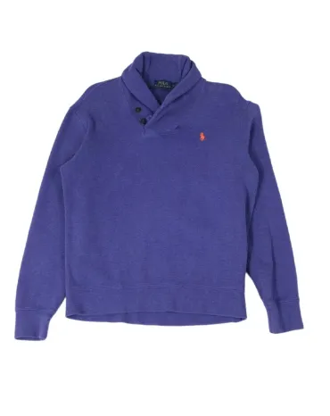 SUDADERA CUELLO CHAL POLO RALPH LAUREN UNISEX MORADO