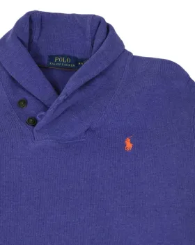 SUDADERA CUELLO CHAL POLO RALPH LAUREN UNISEX MORADO