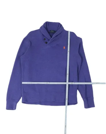 SUDADERA CUELLO CHAL POLO RALPH LAUREN UNISEX MORADO