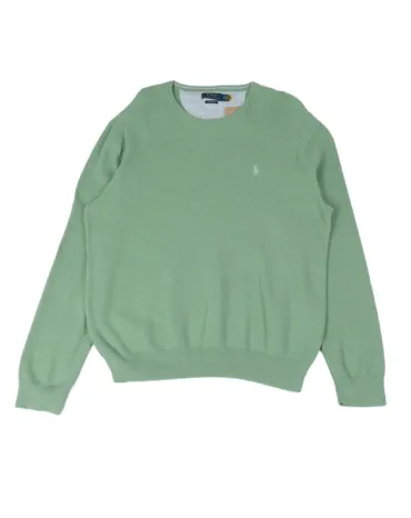 JERSEY CUELLO REDONDO POLO RALPH LAUREN HOMBRE VERDE MENTA