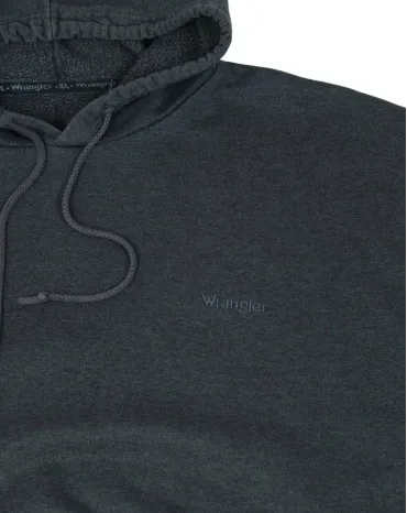 SUDADERA CON CAPUCHA WRANGLER UNISEX GRIS ANTRACITA