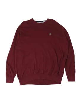 JERSEY LACOSTE HOMBRE GRANATE