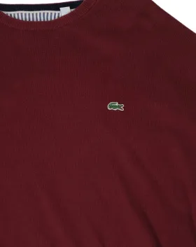 JERSEY LACOSTE HOMBRE GRANATE
