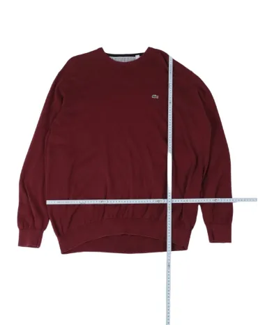JERSEY LACOSTE HOMBRE GRANATE
