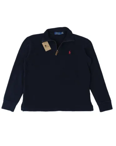 JERSEY CUELLO ALTO CON CREMALLERA POLO RALPH LAUREN HOMBRE AZUL MARINO