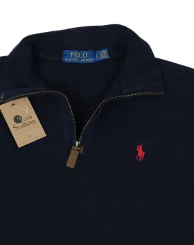 JERSEY CUELLO ALTO CON CREMALLERA POLO RALPH LAUREN HOMBRE AZUL MARINO