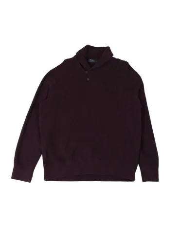 JERSEY CUELLO CHAL POLO RALPH LAUREN HOMBRE GRANATE